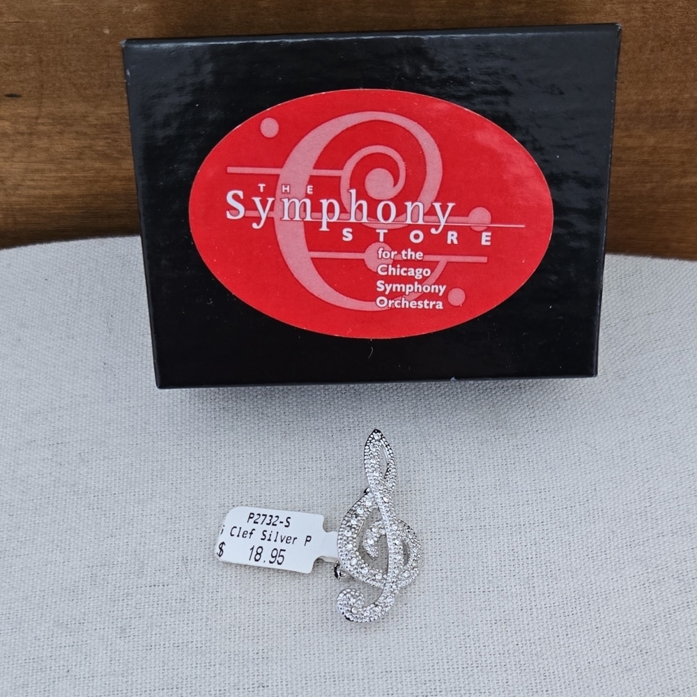 Treble Clef Brooch From The Chicago Symphony Store